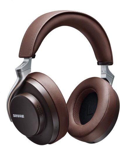 Shure SBH2350-BR AONIC 50 Wireless Noise Canceling Headphones. Brown