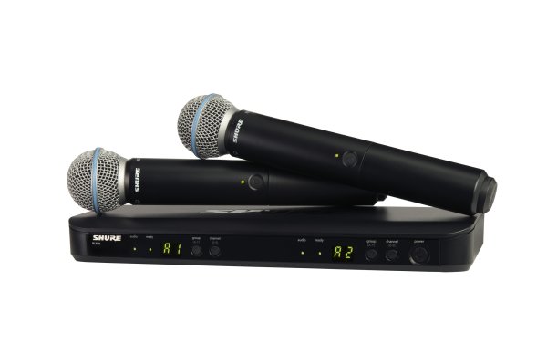 Shure BLX288/B55-H11 Wireless Dual Vocal System with 2 Beta 58A's. H11 Band