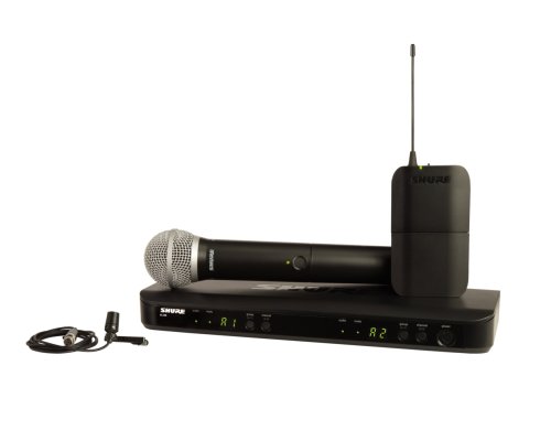 Shure BLX1288/CVL-H11 Wireless Combo System with PG58 Handheld and CVL Lav Mic. H11 Band