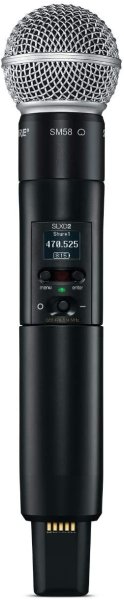 Shure SLXD2/SM58-G58 Handheld Transmitter with SM58 Capsule. G58 Band