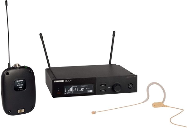 Shure SLXD14/153T-J52 Wireless System with SLXD1 Transmitter and MX153T Headworn Mic. J52 Band