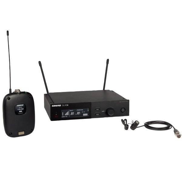 Shure SLXD14/85-H55 Wireless System with SLXD1 Transmitter and WL185 Lavalier Microphone. H55 Band