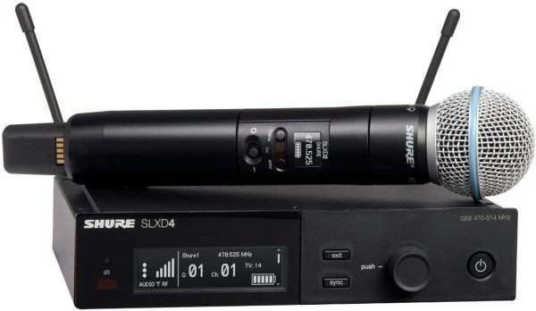 Shure SLXD24/B58-G58 Wireless System with Beta 58 Microphone. G58 Band