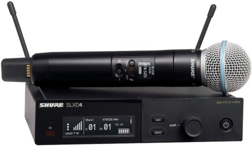 Shure SLXD24/B58-H55 Wireless System with Beta 58 Microphone. H55 Band