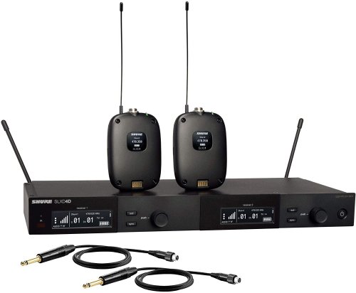 Shure SLXD14D-H55 Dual Wireless System with 2 SLXD1 Bodypack Transmitters. H55 Band