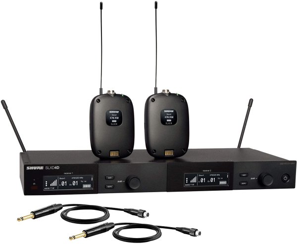Shure SLXD14D-J52 Dual Wireless System with 2 SLXD1 Bodypack Transmitters. J52 Band