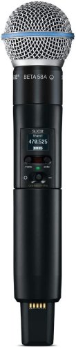 Shure SLXD2/B58-G58 Handheld Transmitter with Beta 58 Capsule. G58 Band