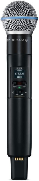 Shure SLXD2/B58-G58 Handheld Transmitter with Beta 58 Capsule. G58 Band