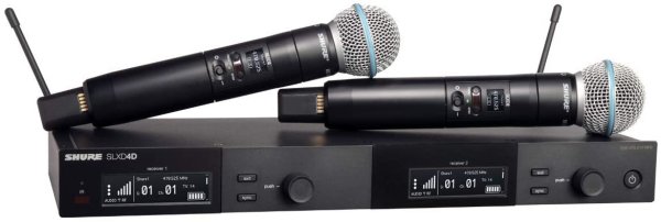 Shure SLXD24D/B58-J52 Dual Wireless System with 2 Beta 58 Microphones. J52 Band