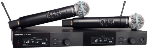 Shure SLXD24D/SM58-J52 Dual Wireless System with 2 SM58 Microphones. J52 Band