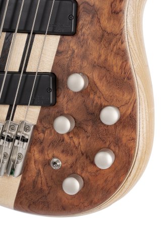 Cort A5BEYONDOPBN Artisan Series A5 Beyond 5 String Bass Guitar. Open Pore Bubinga Natural