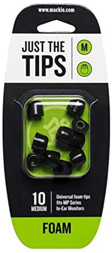 Mackie MP-MED-FOAM-KIT Foam Tips for MP Series. Medium Black (10 Pack)