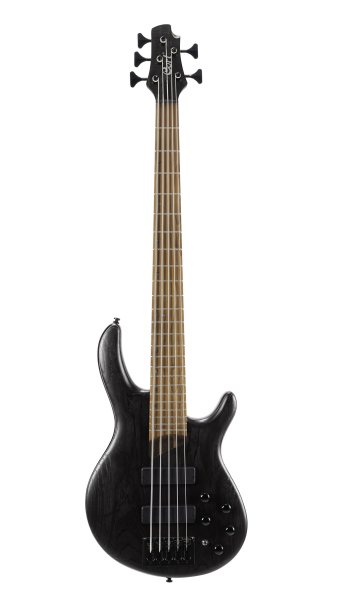 Cort B5ELEMENTOPTB Artisan Series B5 Element 5 String Bass Guitar. Open Pore Trans Black