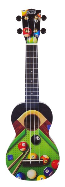 Mahalo MA1PL Art Series Soprano Ukulele. Pool Motiff