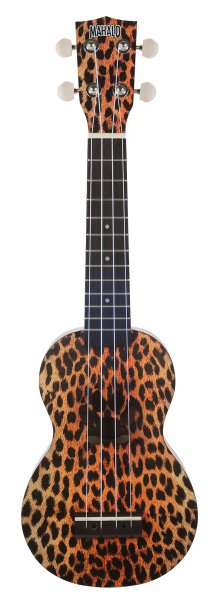 Mahalo MA1CH Art II Series Soprano Ukulele. Cheetah Motiff