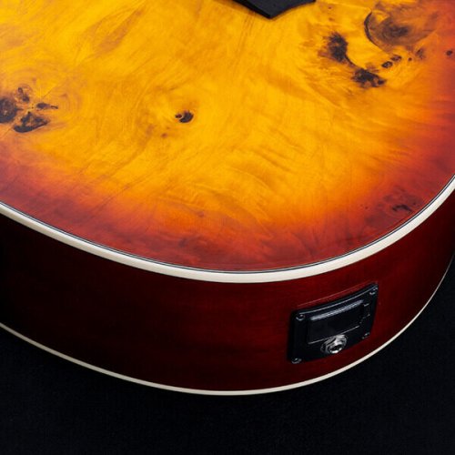 Washburn DFBACEA Deep Forest Burl Grand Auditorium Acoustic Electric Guitar. Amber Fade