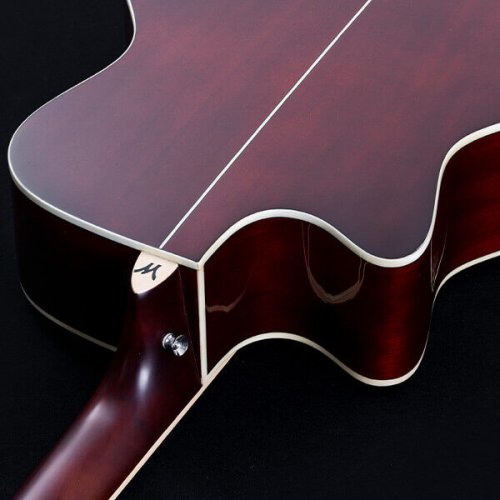 Washburn DFBACEA Deep Forest Burl Grand Auditorium Acoustic Electric Guitar. Amber Fade