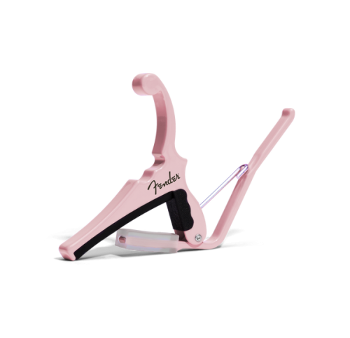 Kyser KGEFSPA Fender X Kyser Quick-Change Electric Guitar Capo. Shell Pink