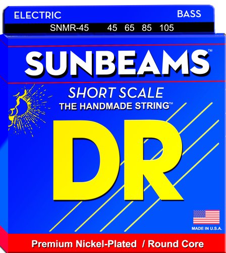 DR Strings SNMR-45 Sunbeam Nickel Plated (Short Scale) Bass Strings. 45-125