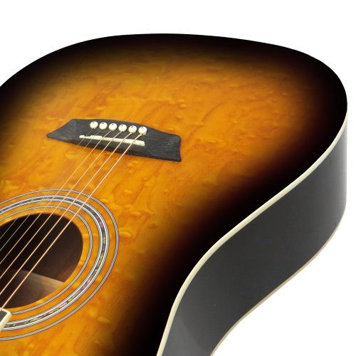 Washburn WSHAGPAKQTTB 6-String Dreadnought Acoustic Guitar Pack