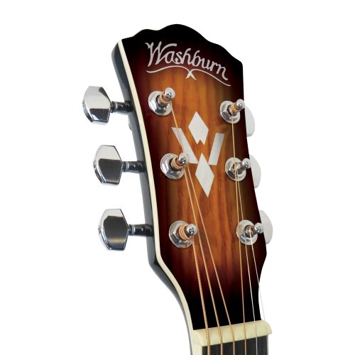 Washburn WSHAGPAKQTTB 6-String Dreadnought Acoustic Guitar Pack