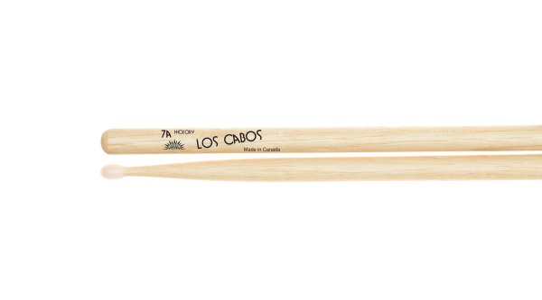 Los Cabos LCD7AHN 7A Nylon Tip Hickory Drumsticks