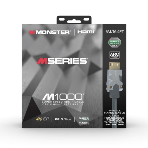 Monster VMM10003 M1000 HDMI 2.0 Cable. 5 Meter