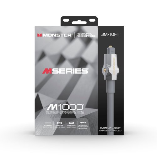 Monster VMM10014 M1000 Fiber Optic Audio Cable. 3 Meter