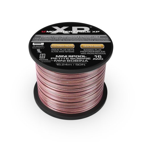Monster VME30004 16AWG CCA Speaker Wire Spool. 50'