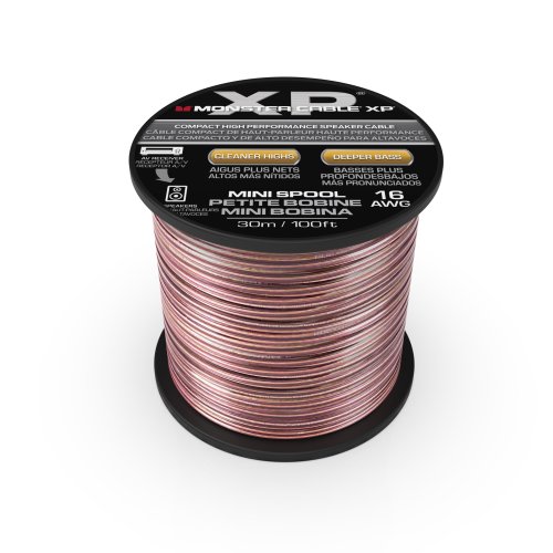 Monster VME30005 16AWG CCA Speaker Wire Spool. 100'