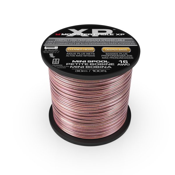 Monster VME30005 16AWG CCA Speaker Wire Spool. 100'