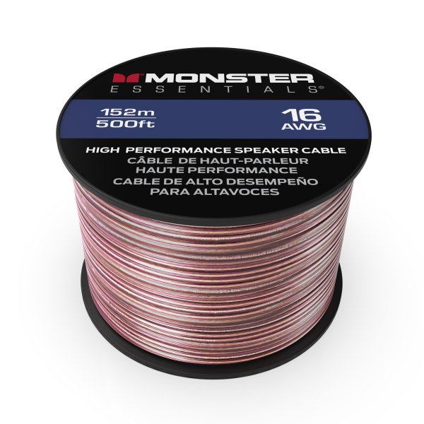 Monster VME30006 16AWG CCA Speaker Wire Spool. 500'