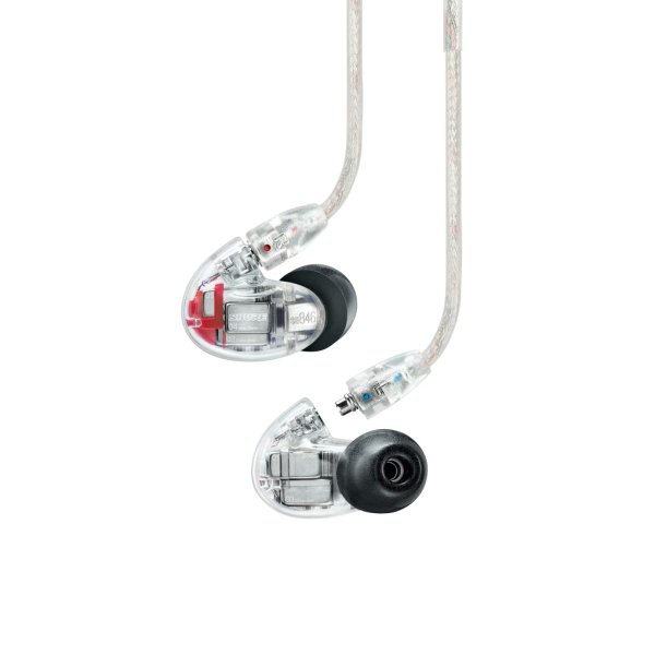 Shure SE846 Gen 2 Sound Isolating Earphones with Four High-Definition Drivers and Customizable Sound Signatures - Clear