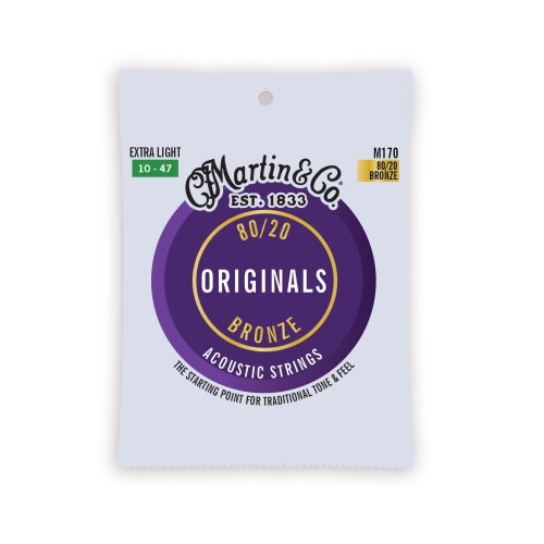 Martin M170 Original Guitar Strings. Extra Light (10-47)