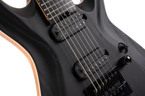 Cort KX707 KX Series 707 EverTune 7-String Electric Guitar. Open Pore Black