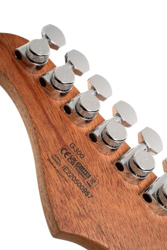 Cort G300GLAMPIMB G Series 300 Glam Double Cutaway Electric Guitar. Polar Ice Metallic