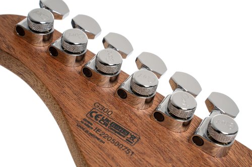 Cort G300RAWNS G Series 300 Raw Double Cutaway Electric Guitar. Natural Satin