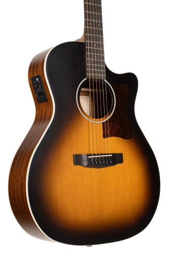 Cort GA1EOPSB Grand Regal Series GA1E Acoustic-Electric Guitar. Open Pore Sunburst