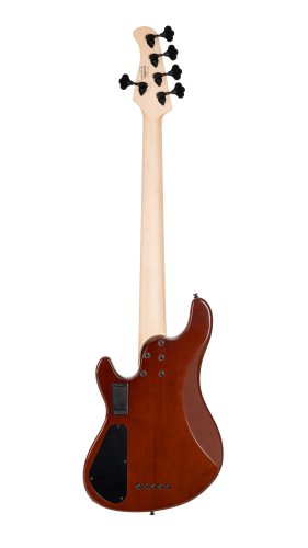 Cort GBFUSION5ABB GB Series Fusion 5 String Bass Guitar. Antique Brown Burst