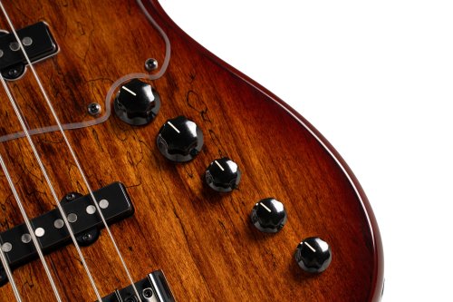 Cort GBFUSION5ABB GB Series Fusion 5 String Bass Guitar. Antique Brown Burst