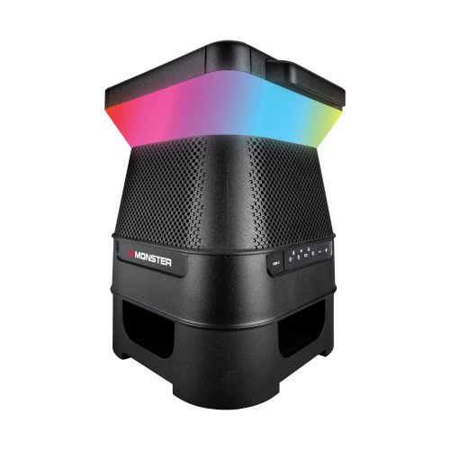 Monster MNSOLX-BLK Solar X Outdoor Wireless Solar Powered Speaker