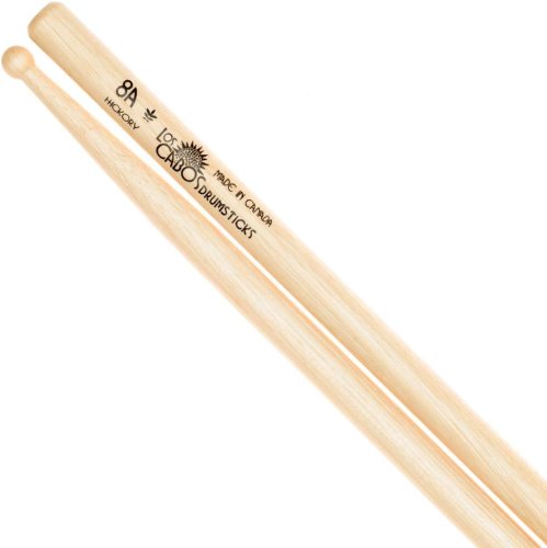 Los Cabos LCD8AH 8A White Hickory Drumsticks