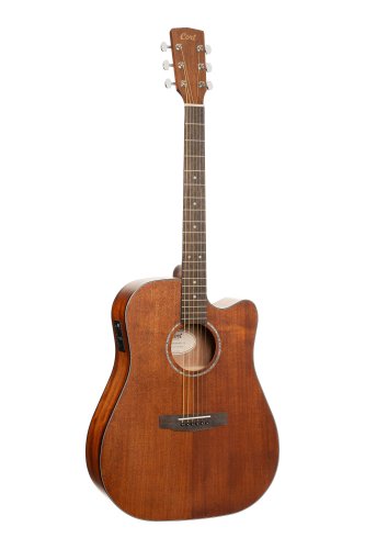 Cort EARTH60MCEOP Earth Series 60 Mahogany Dreadnought Acoustic Electric Guitar. Open Pore