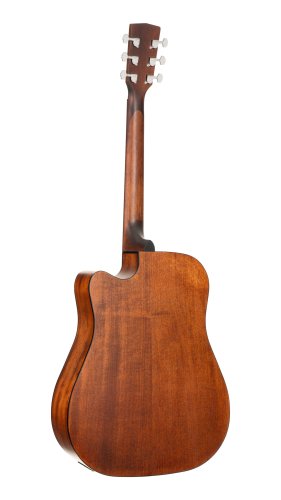 Cort EARTH60MCEOP Earth Series 60 Mahogany Dreadnought Acoustic Electric Guitar. Open Pore