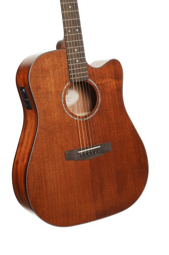 Cort EARTH60MCEOP Earth Series 60 Mahogany Dreadnought Acoustic Electric Guitar. Open Pore
