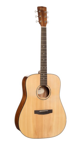 Cort EARTH60NAT Earth Series 60 Dreadnought Acoustic Guitar. Natural Gloss