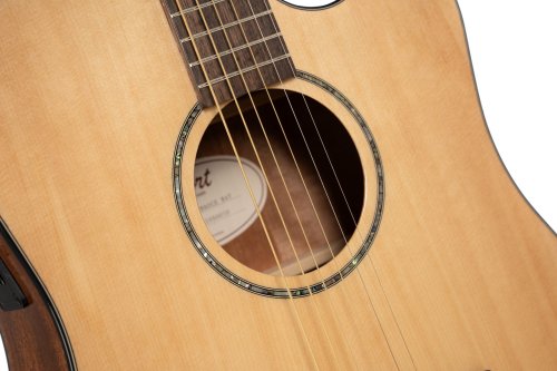 Cort EARTH60CENAT Earth Series 60 Dreadnought Acoustic Electric Guitar. Natural Glossy