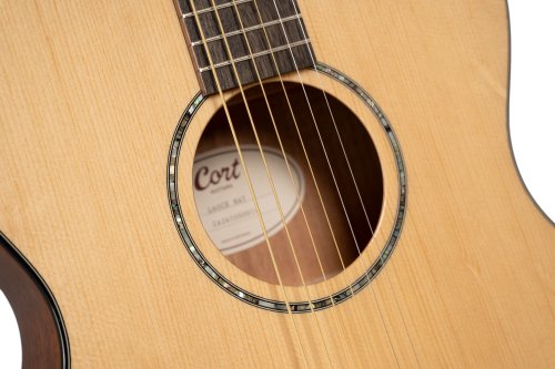 Cort L60BK Luce Series L60 Orchestra Cutaway Acoustic Electric Guitar. Natural Gloss