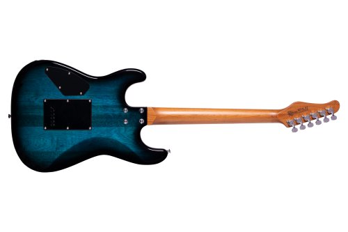 Washburn Sonamaster Elite Double Cutaway Electric Guitar. Flame Blue Burst