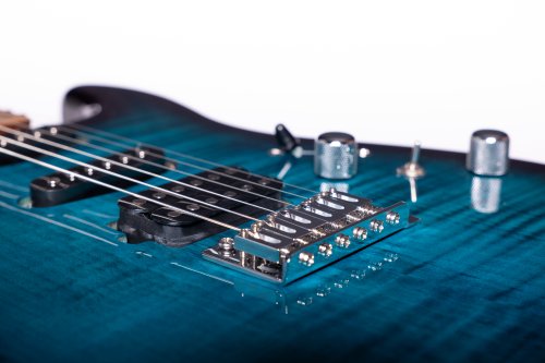 Washburn Sonamaster Elite Double Cutaway Electric Guitar. Flame Blue Burst